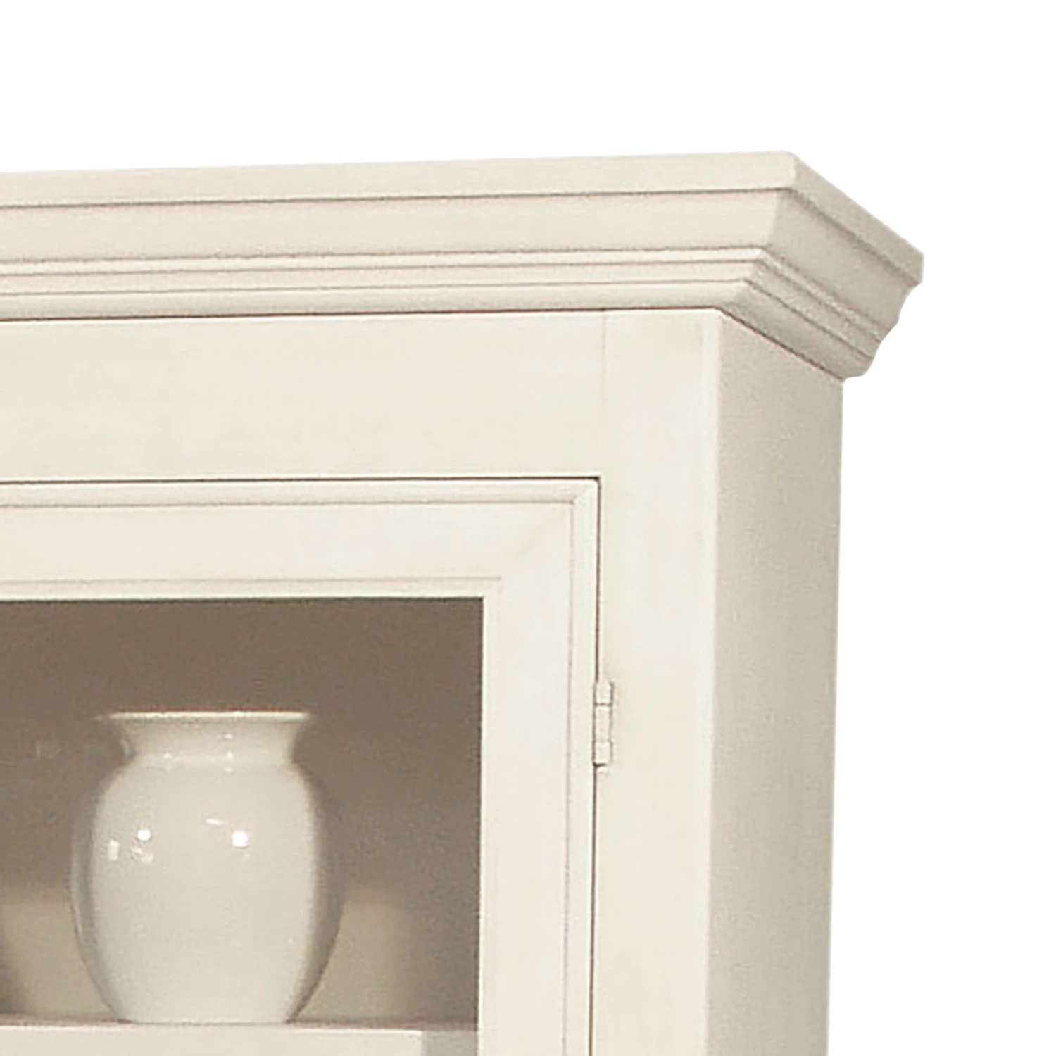 Montreux Vitrine Siena - Vernis blanc patiné à l'ancienne – Image 2