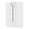 Rauch Blue Armoire à portes battantes Case III - Blanc alpin - 136 cm - 3 portes