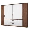 Rauch Orange Armoire à portes battantes Bernau - Marron / Blanc - Largeur : 226 cm