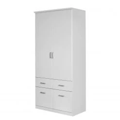 Rauch Blue Armoire à portes battantes Bremen - Blanc alpin - 91 cm - 2 portes
