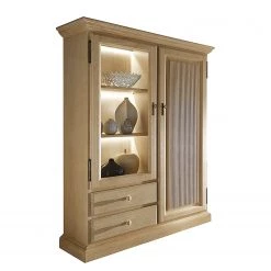 Ridgevalley Armoire vitrine Breddin III - Pin massif - Avec éclairage
