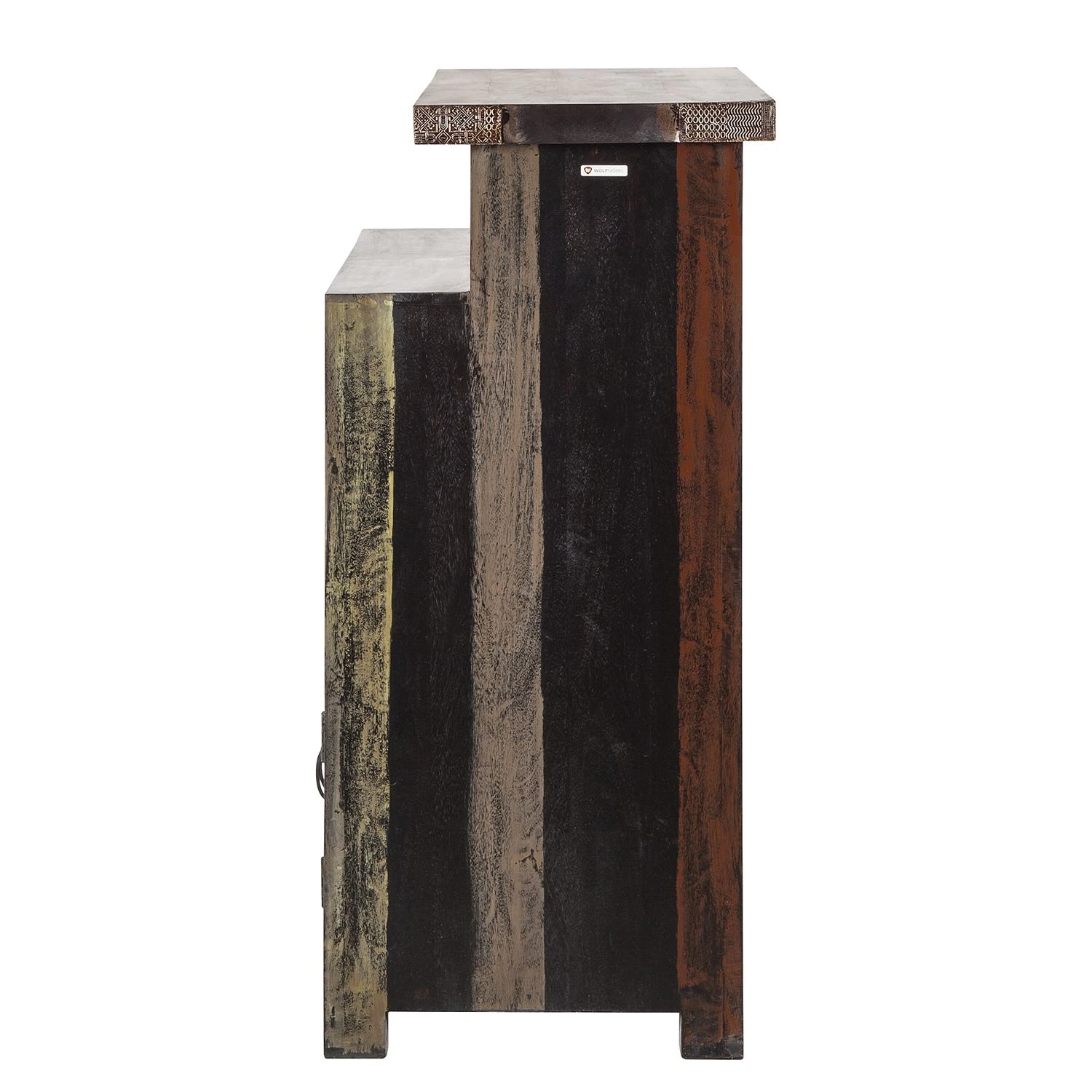 Wolf-Möbel Bar Goa - Partiellement en manguier massifs - Multicolore – Image 4