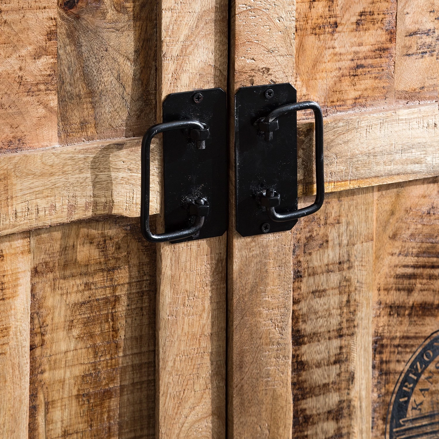 Wolf-Möbel Armoire à portes battantes Iron I - Manguier massif – Image 10