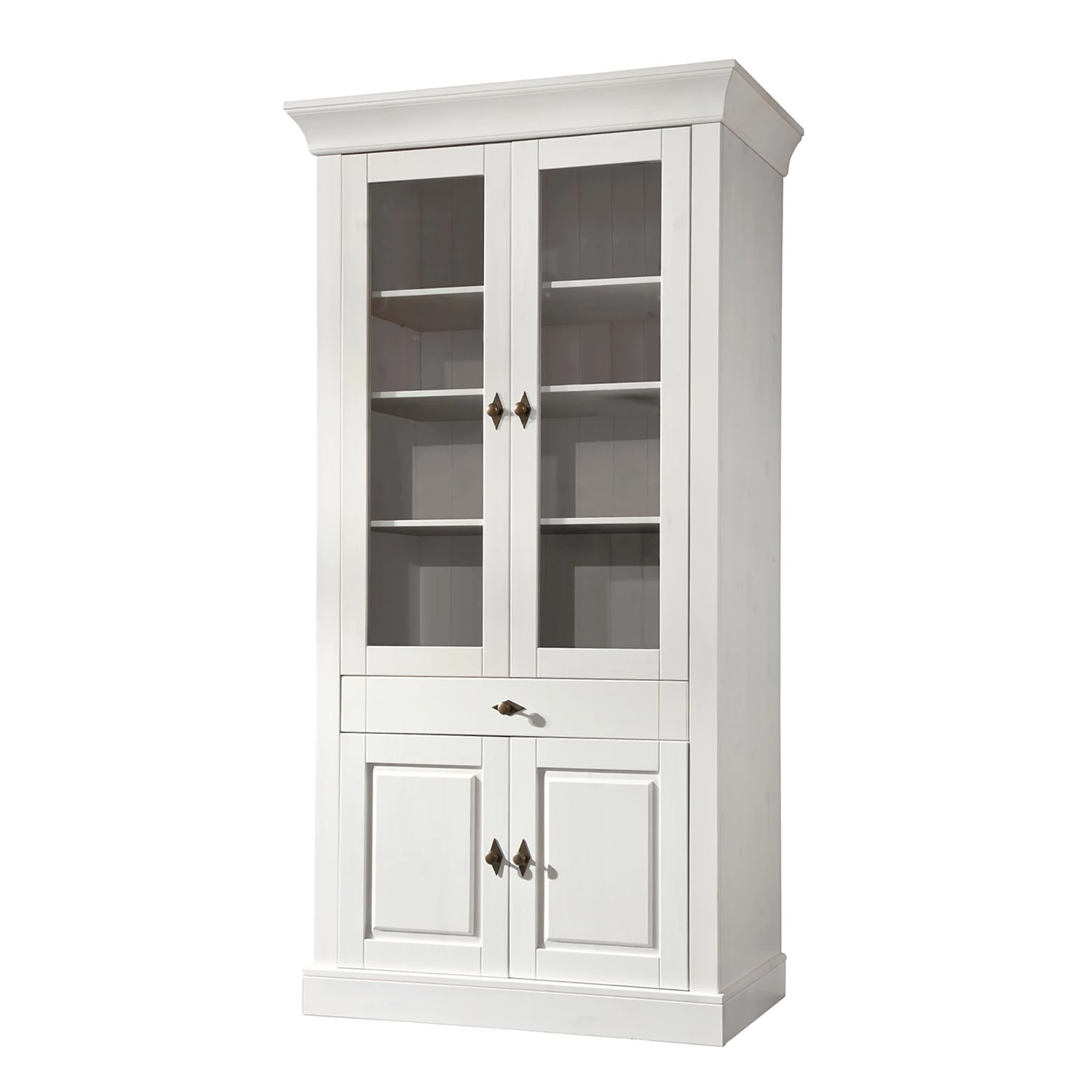 Maison Belfort Vitrine Bergen III - Pin massif - Epicéa blanc