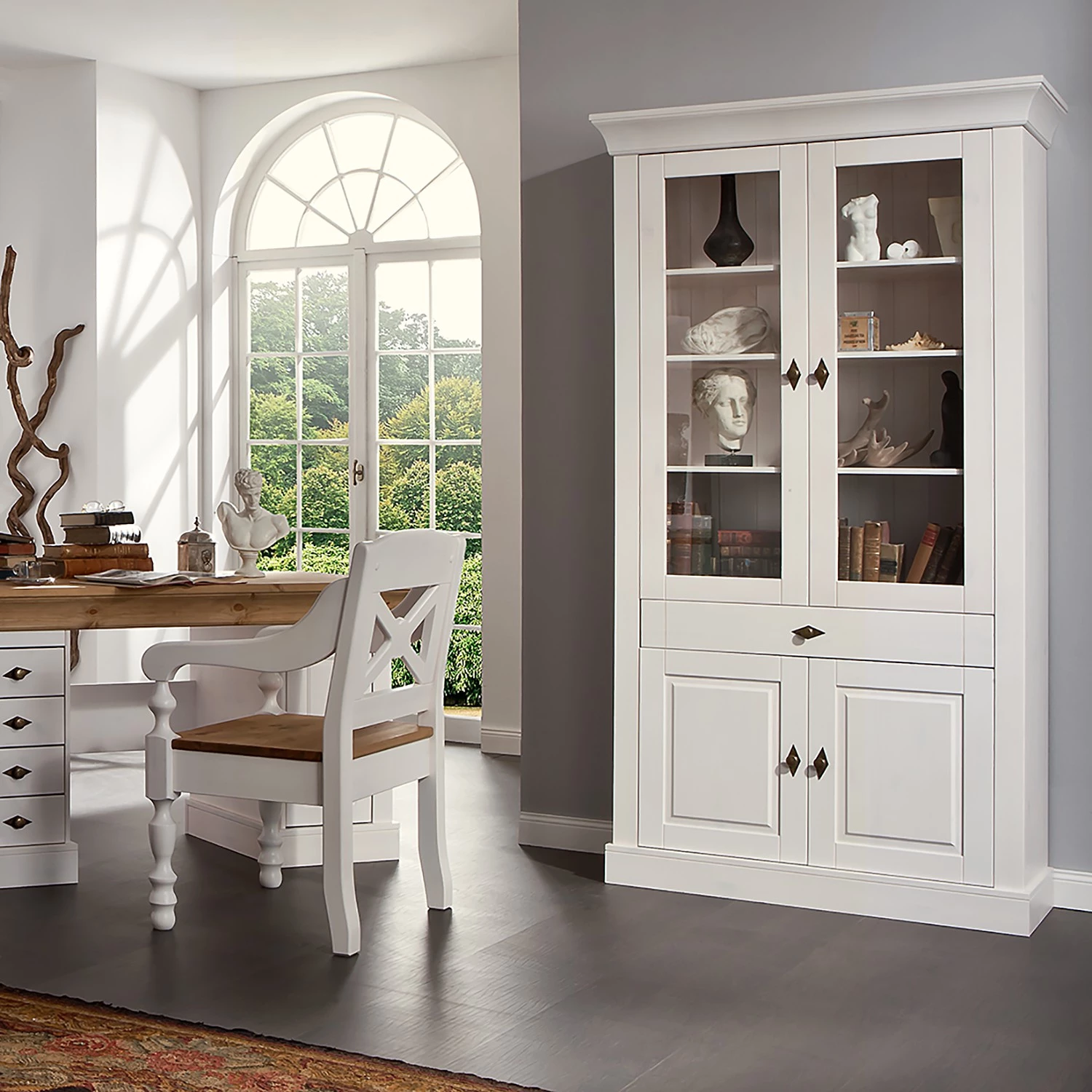 Maison Belfort Vitrine Bergen III - Pin massif - Epicéa blanc – Image 2