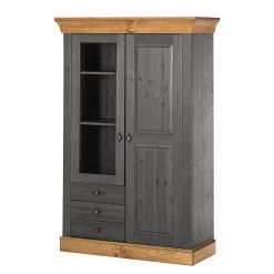 Maison Belfort Armoire vitrine Bergen - Epicéa gris / Epicéa lessivé