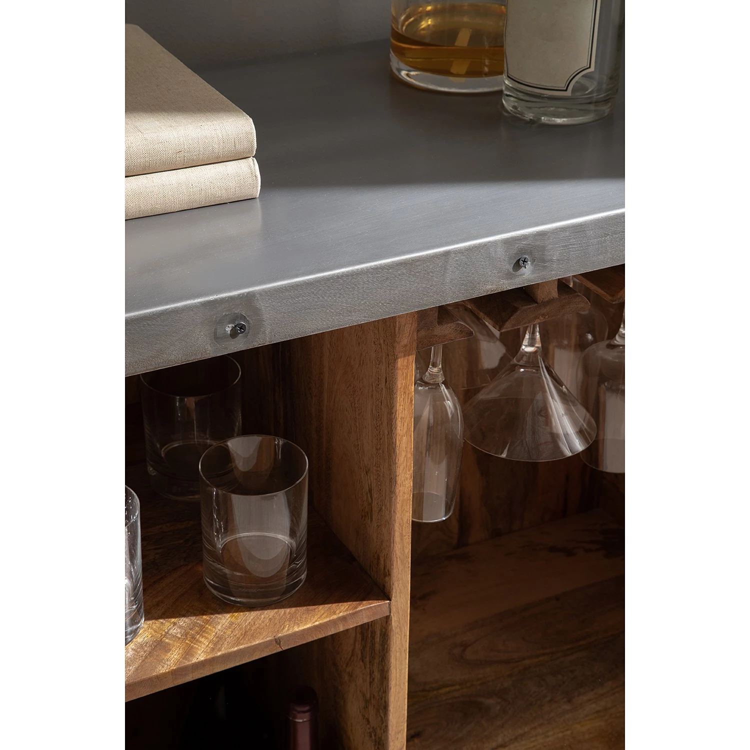 Ars manufacti Bar Kandar - Manguier massif / Métal - Manguier / Argenté – Image 21