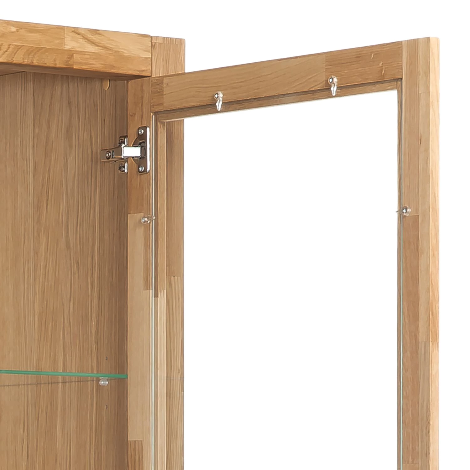 Ars Natura Armoire vitrine Majona (avec éclairage) - Chêne sauvage – Image 5