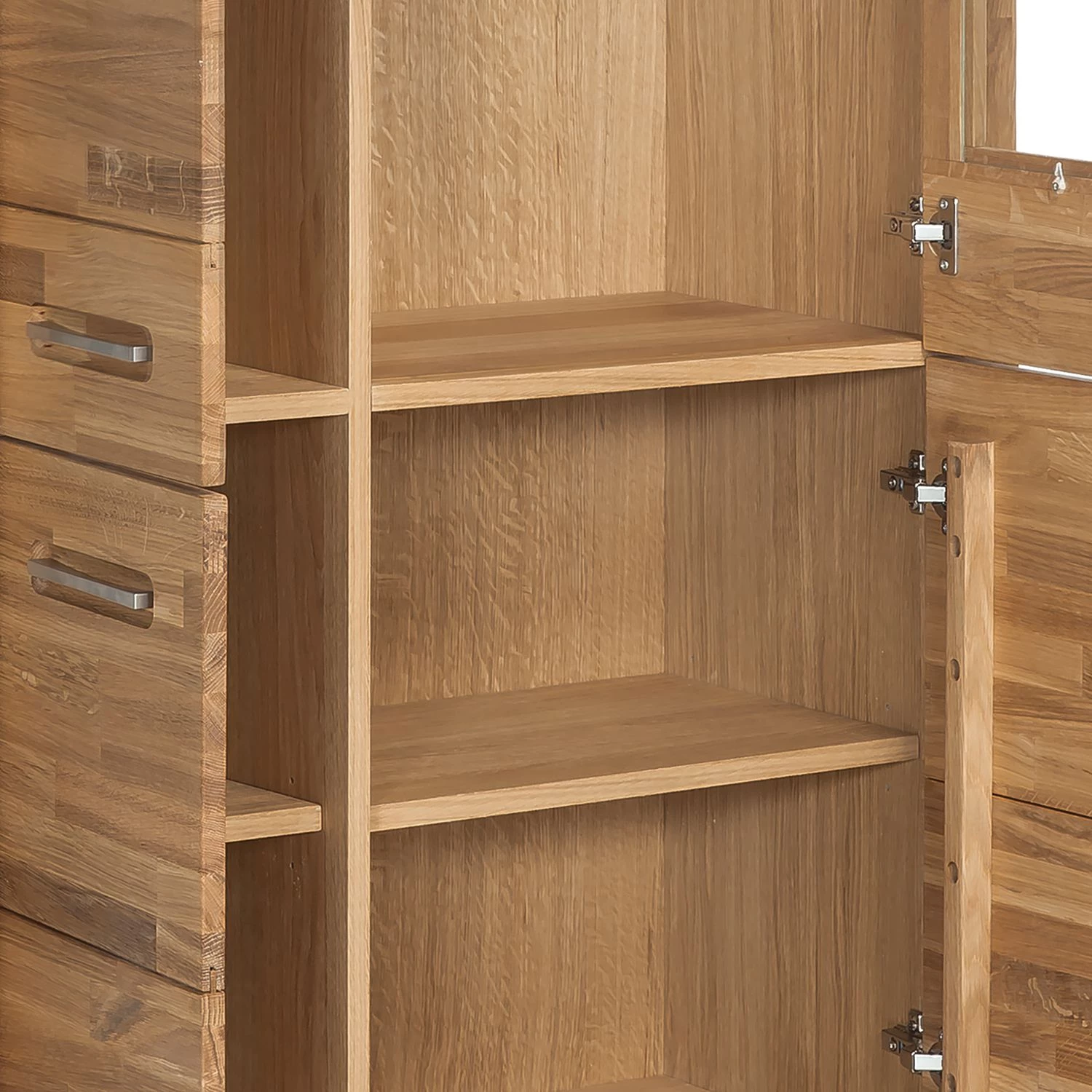 Ars Natura Armoire vitrine Majona (avec éclairage) - Chêne sauvage – Image 6