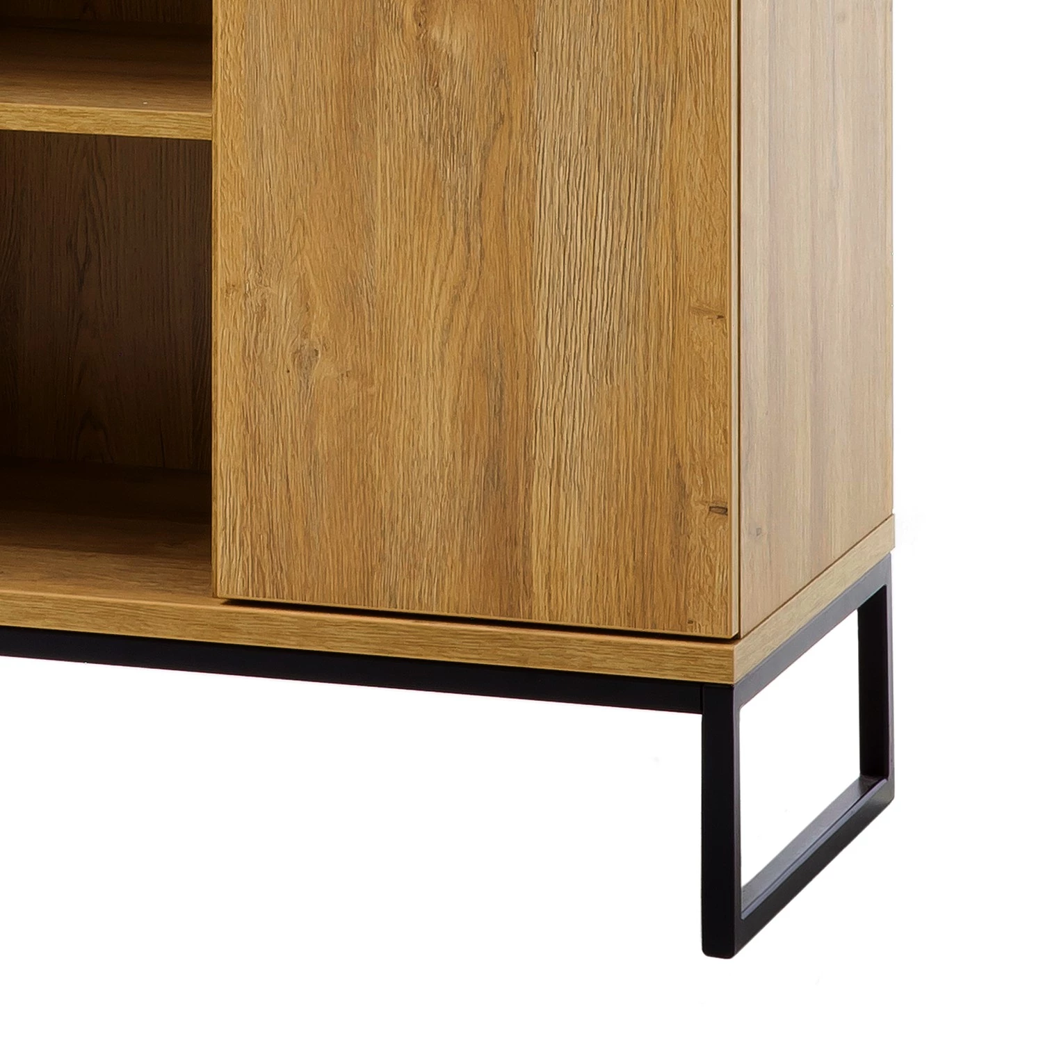 Red Living Armoire étagère Krokby - Imitation chêne Grandson / Noir – Image 6