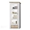 Fredriks Vitrine Lorida I - Imitation pin blanc / Imitation chêne
