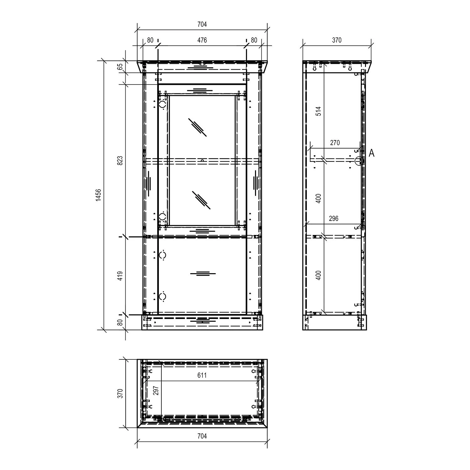 Ridgevalley Buffet haut Lewk I - Imitation pin blanc / Imitation pin â Image 7