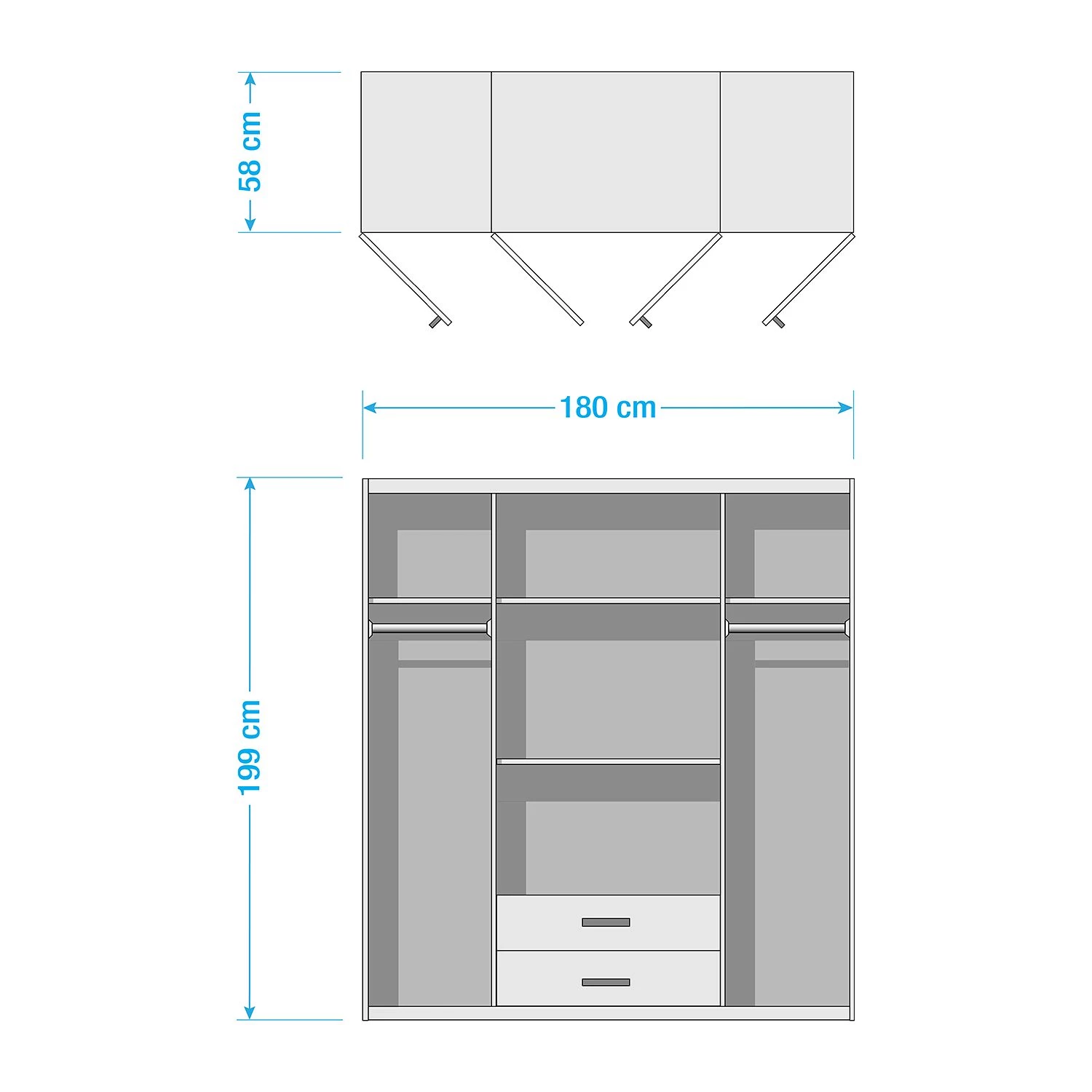 Wimex Armoire Cork - Largeur : 180 cm – Image 3