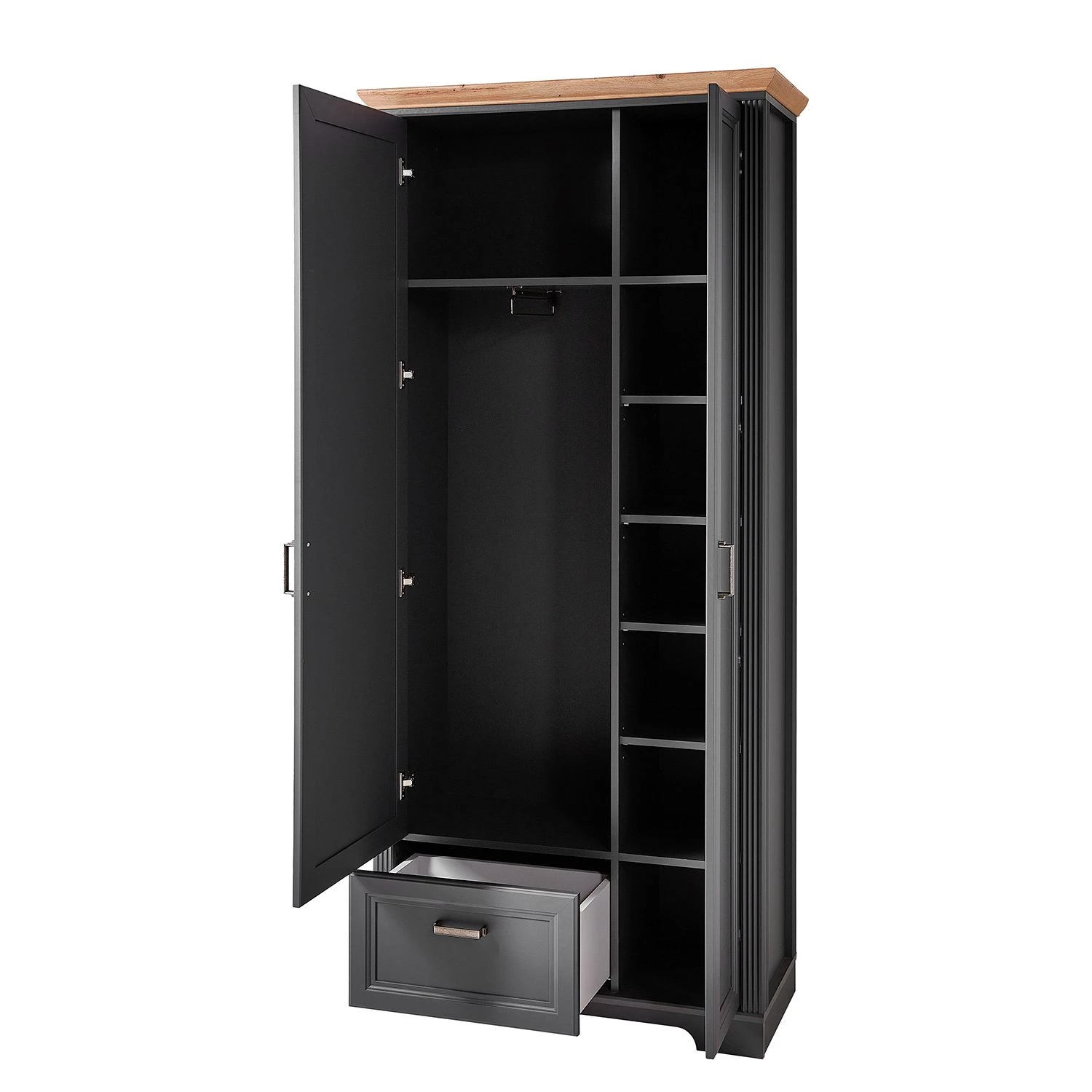 Ridgevalley Armoire d’entrée Jasmund II - Graphite – Image 4