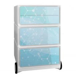 EasyOffice by Paperflow Caisson de bureau easyBox Office I - Matière plastique - Blanc