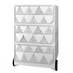 EasyOffice by Paperflow Caisson de bureau easyBox Black/White II - Matière plastique - Gris / Blanc