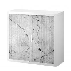 EasyOffice by Paperflow Armoire bureau easyOffice Industrial II - Matière plastique - Blanc