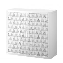 EasyOffice by Paperflow Armoire easyOffice Black/White II - Matière plastique - Gris / Blanc