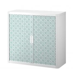EasyOffice by Paperflow Armoire de bureau easyOffice Vintage I - Matière plastique - Blanc