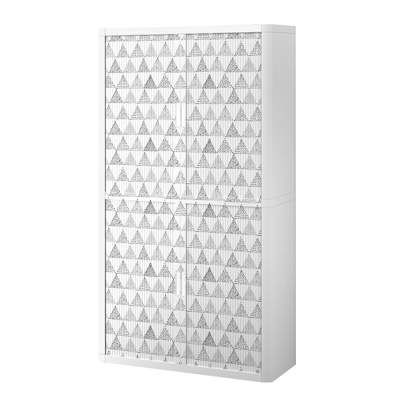 EasyOffice by Paperflow Armoire bureau easyOffice Black/White V - Matière plastique - Gris / Blanc