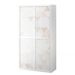 EasyOffice by Paperflow Armoire de bureau easyOffice Color III - Matière plastique - Blanc