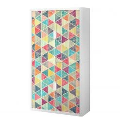 EasyOffice by Paperflow Armoire de bureau easyOffice Vintage VII - Matière plastique - Blanc