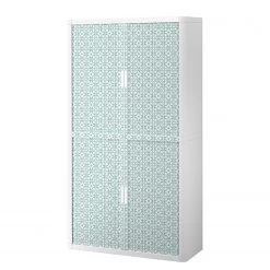 EasyOffice by Paperflow Armoire de bureau easyOffice Vintage V - Matière plastique - Blanc