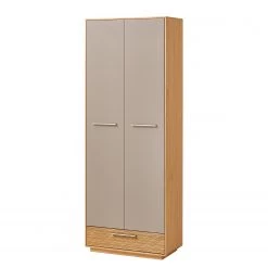 Voss Armoire d’entrée Loveno I - Partiellement en chêne massif / Métal - Taupe
