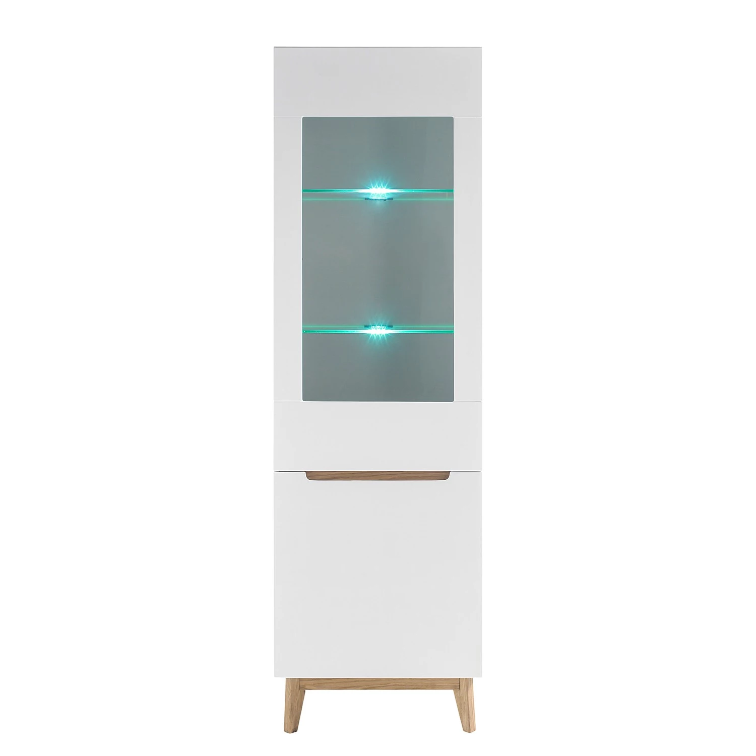 Mørteens Vitrine Tenabo - Blanc mat / Chêne à nœuds – Image 4