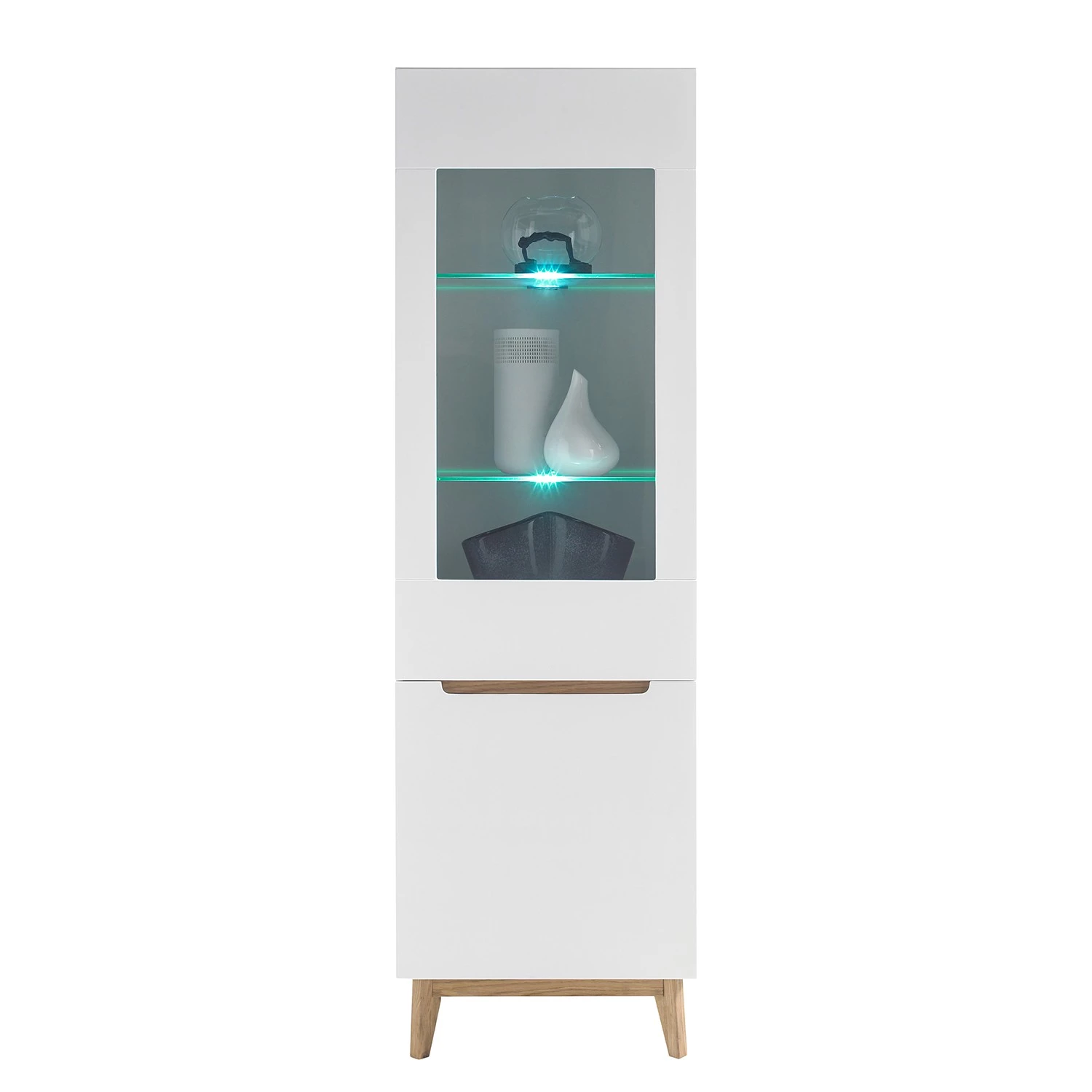 Mørteens Vitrine Tenabo - Blanc mat / Chêne à nœuds – Image 5