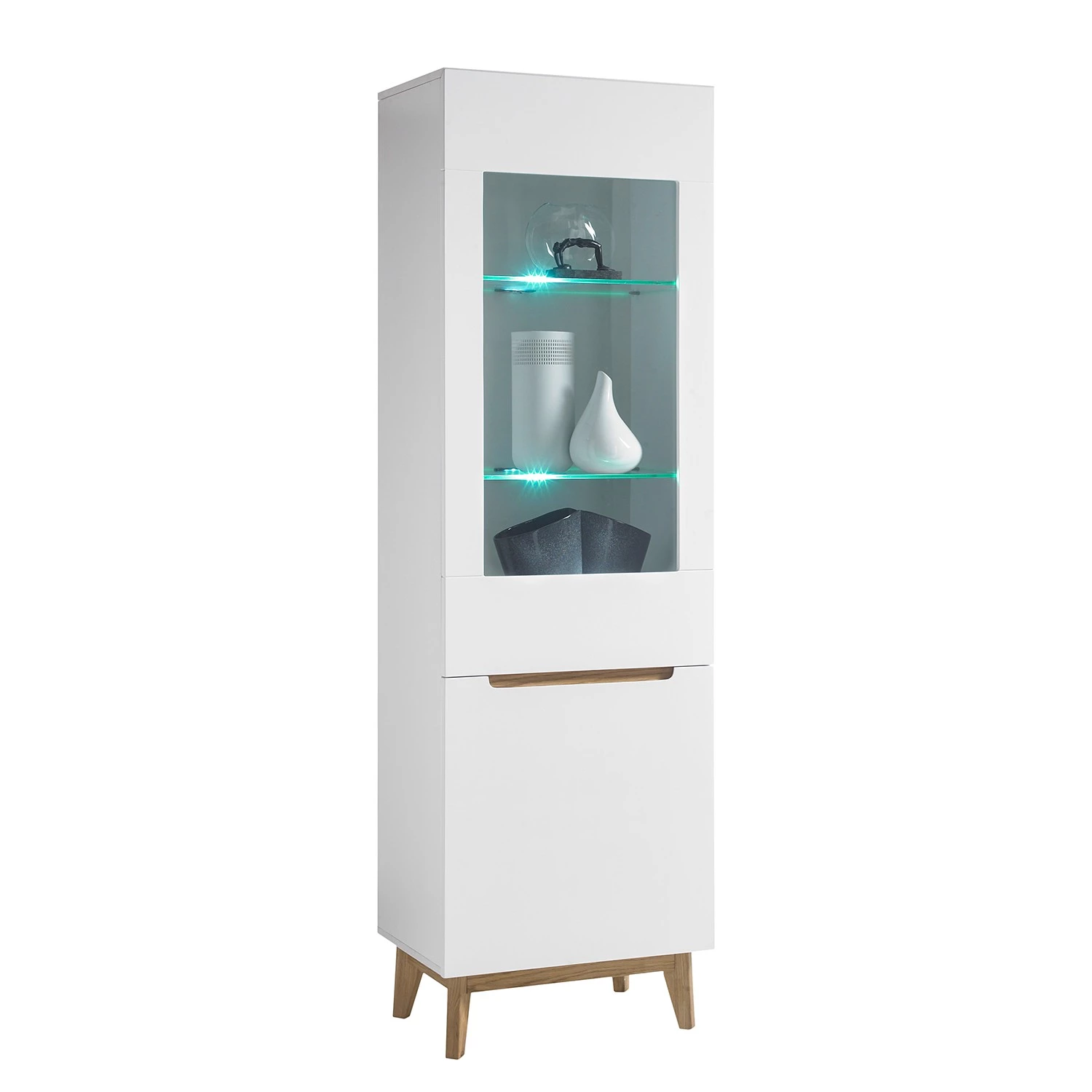 Mørteens Vitrine Tenabo - Blanc mat / Chêne à nœuds – Image 6