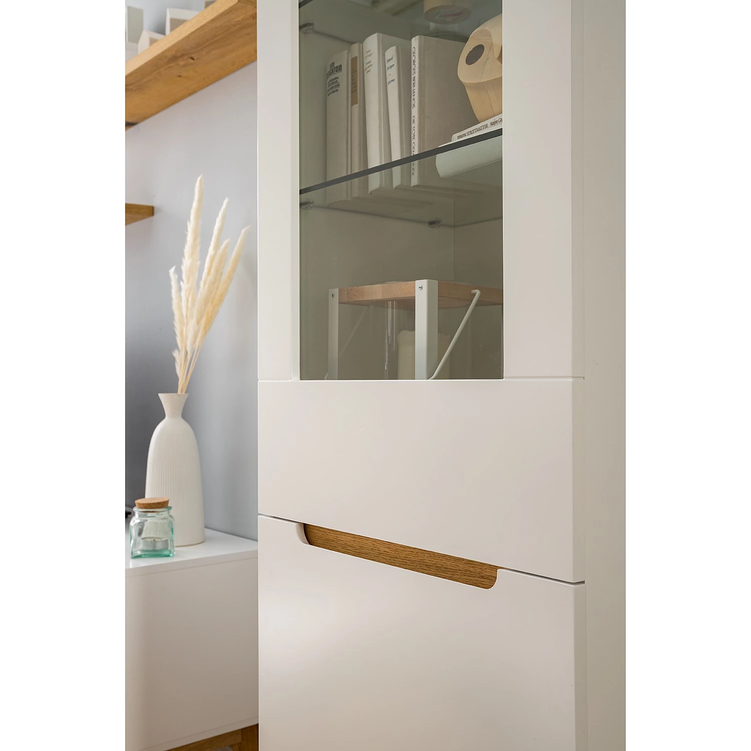 Mørteens Vitrine Tenabo - Blanc mat / Chêne à nœuds – Image 10