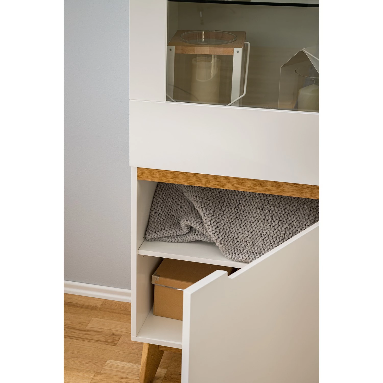 Mørteens Vitrine Tenabo - Blanc mat / Chêne à nœuds – Image 12