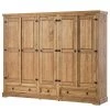 Maison Belfort Armoire Finca Rustica II - Pin massif - Epicéa naturel - Largeur : 243 cm