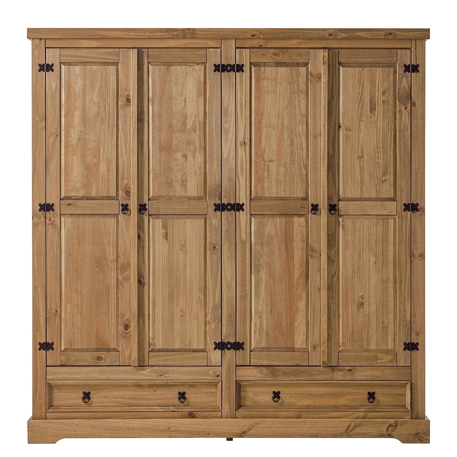 Maison Belfort Armoire Finca Rustica II - Pin massif - Epicéa naturel - Largeur : 194 cm – Image 3