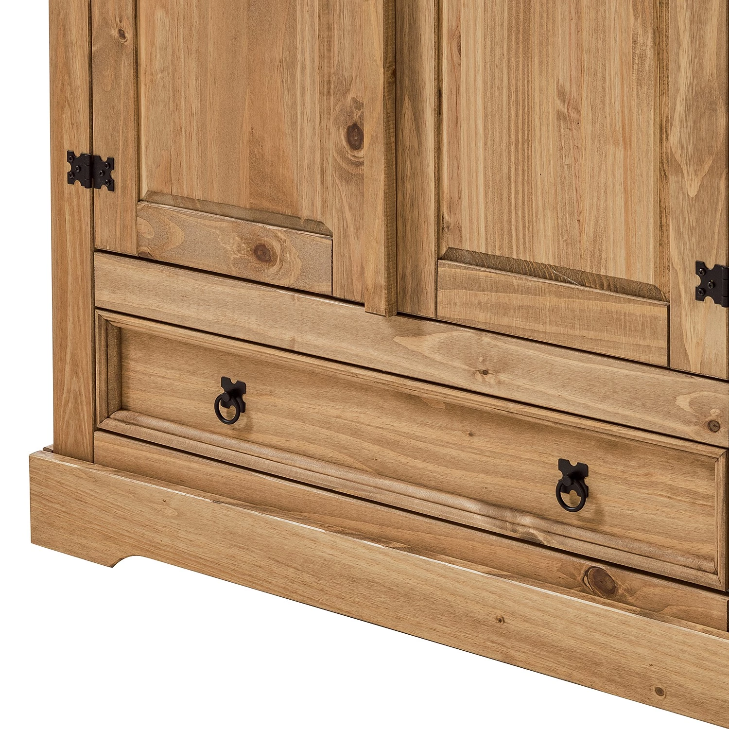 Maison Belfort Armoire Finca Rustica II - Pin massif - Epicéa naturel - Largeur : 194 cm – Image 9
