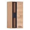 Red Living Armoire murale Relva - Partiellement en chêne massif - Chêne / Noir