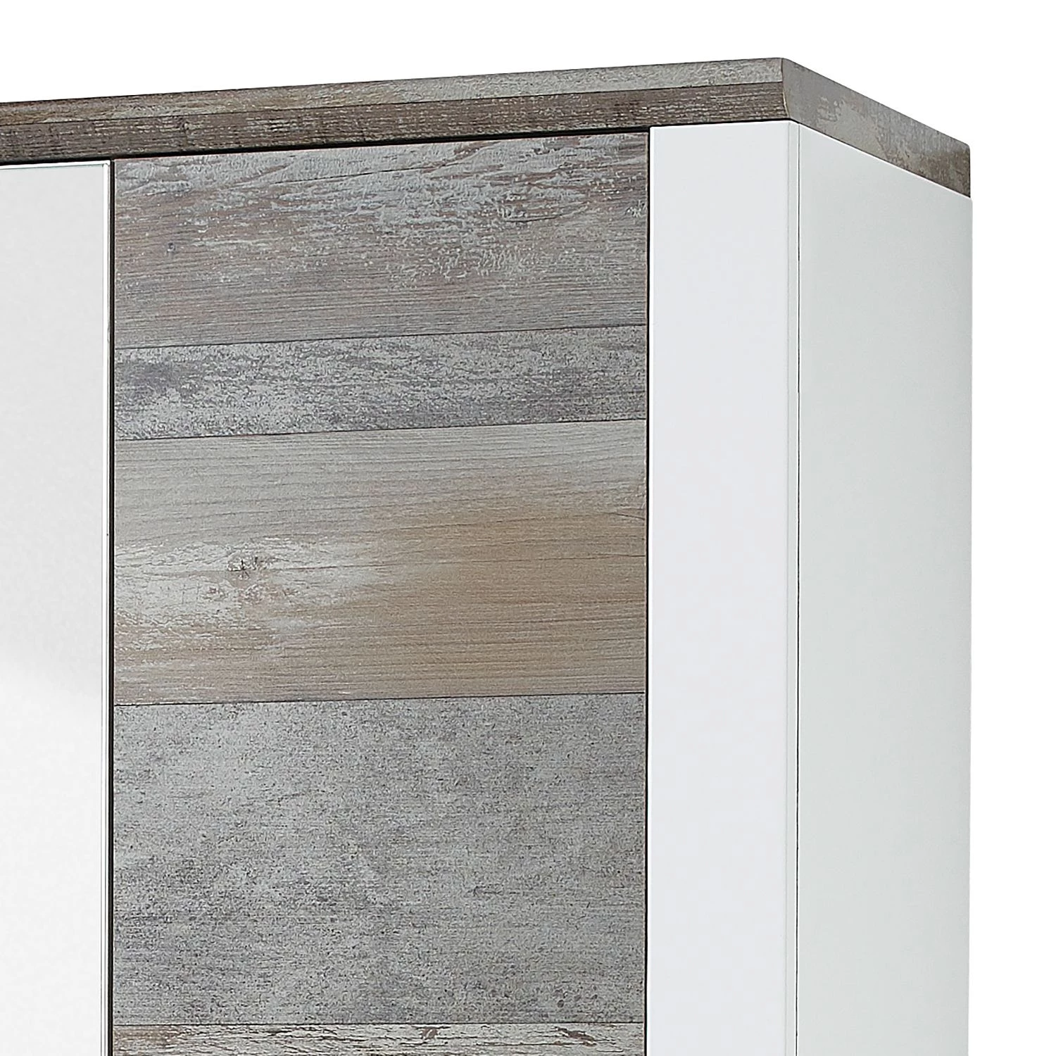 Loftscape Armoire d’entrée Bickley II - Blanc / Imitation bois flotté – Image 6