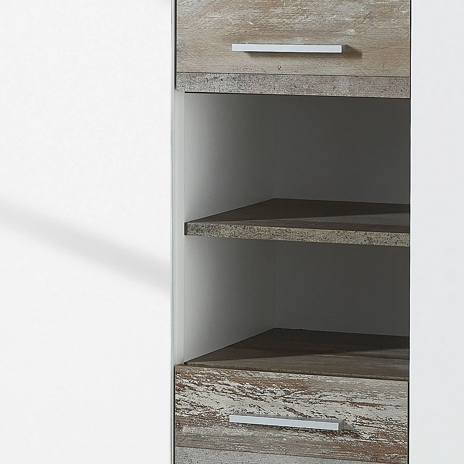 Loftscape Armoire d’entrée Bickley II - Blanc / Imitation bois flotté – Image 7