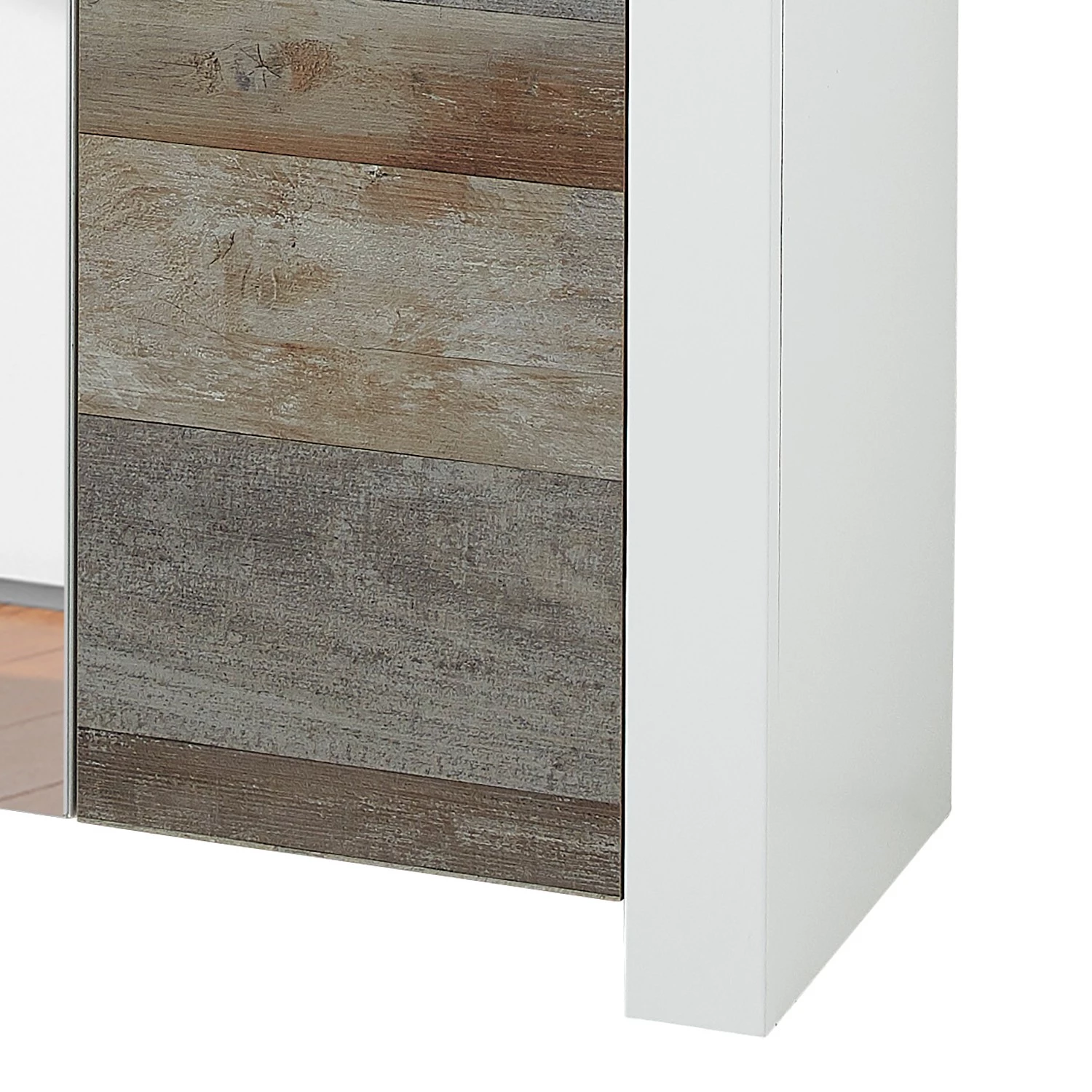 Loftscape Armoire d’entrée Bickley II - Blanc / Imitation bois flotté – Image 8