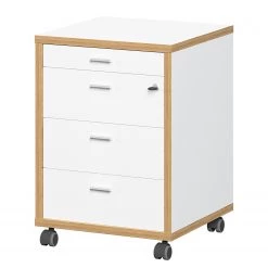 Germania Caisson sur roulettes Svene - Blanc / Imitation chêne de Sonoma