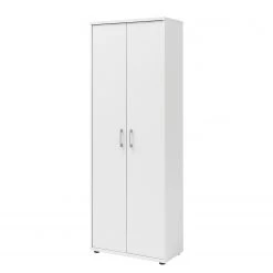 Furnitive Armoire de bureau Lezan - argenté - Blanc