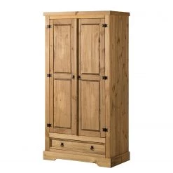 Maison Belfort Armoire Finca Rustica II - Pin massif - Epicéa naturel - Largeur : 101 cm