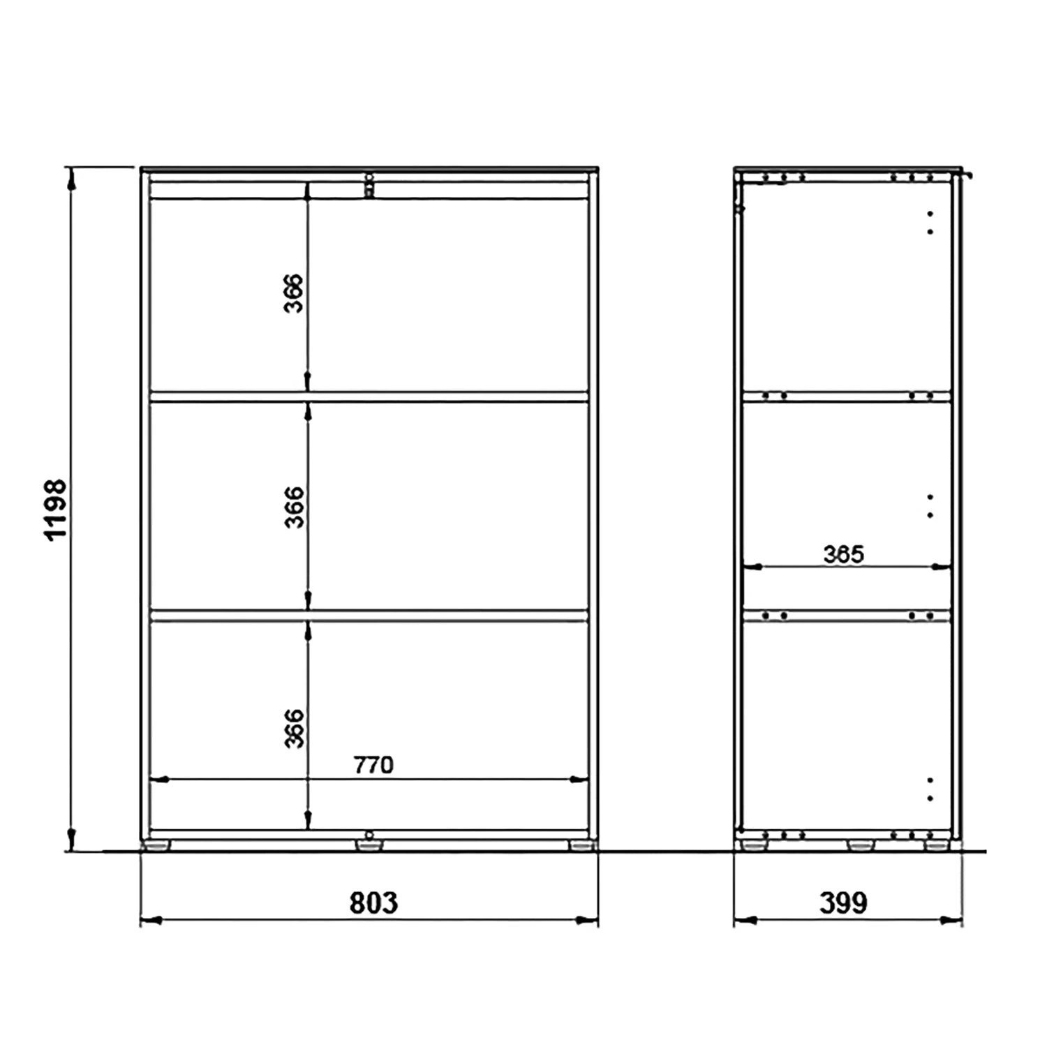 Germania Armoire de bureau Ancona I - Cachemire / Imitation noyer â Image 7
