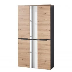 Loftscape Armoire Moosic II - Imitation chêne artisan / Graphite
