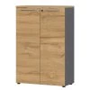Germania Armoire de bureau GW-Agenda I - Imitation chêne Grandson / Graphite