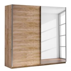 Mooved Armoire à portes coulissantes Salton - Imitation noyer - Largeur : 200 cm
