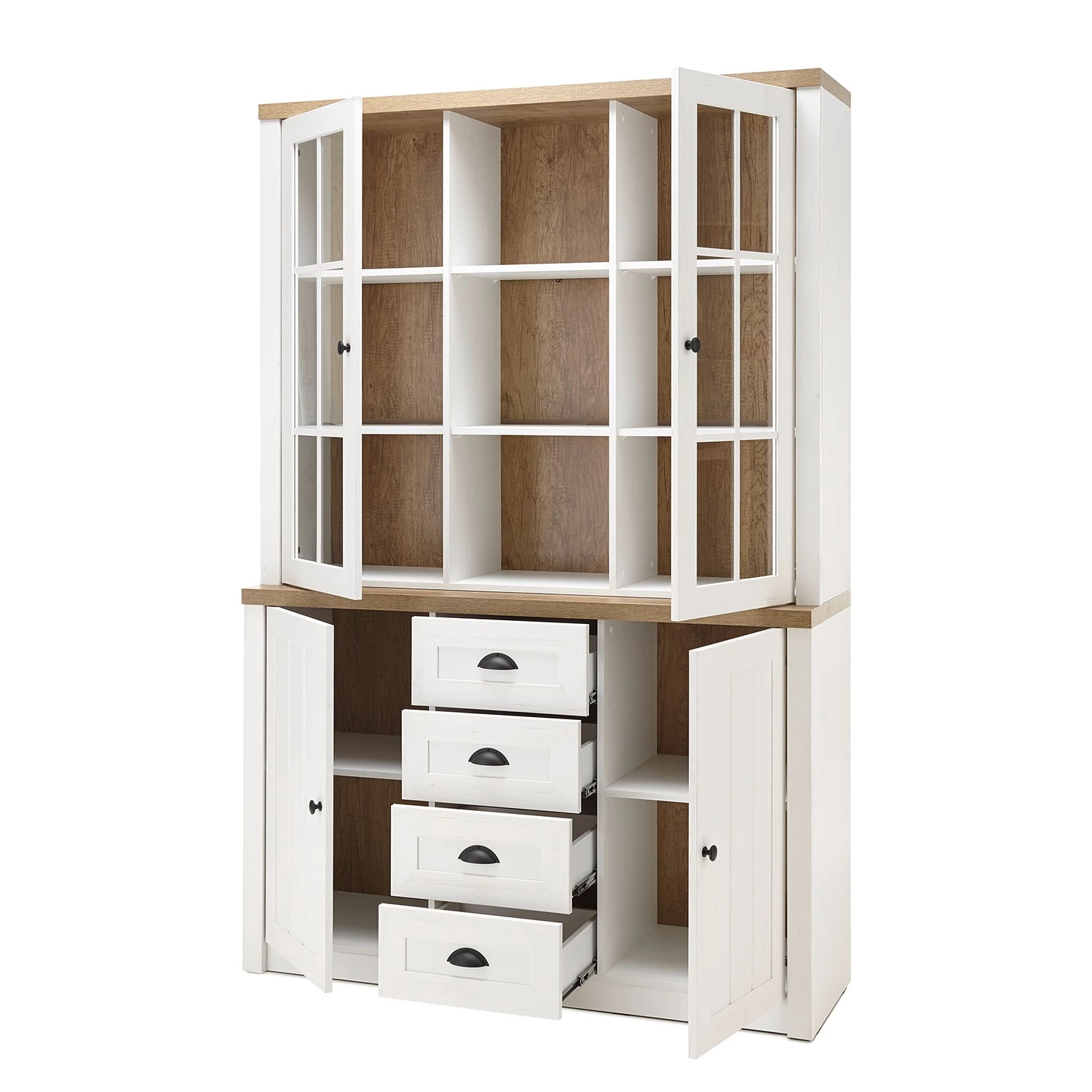 Norrwood Vaisselier Proville II - Imitation chêne blanc / Imitation chêne – Image 5