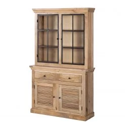 Maison Belfort Buffet Vianne - Manguier massif / Métal - Manguier / Noir