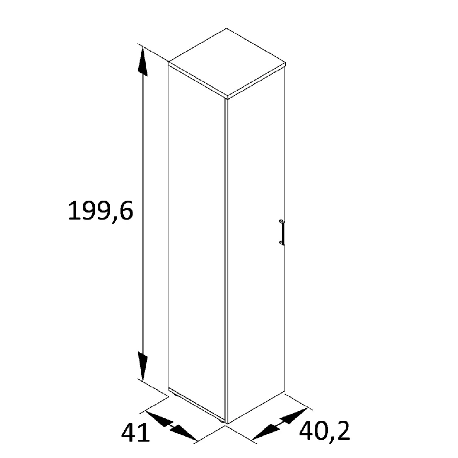 Furnitive Armoire de bureau Cookley III - Anthracite – Image 7